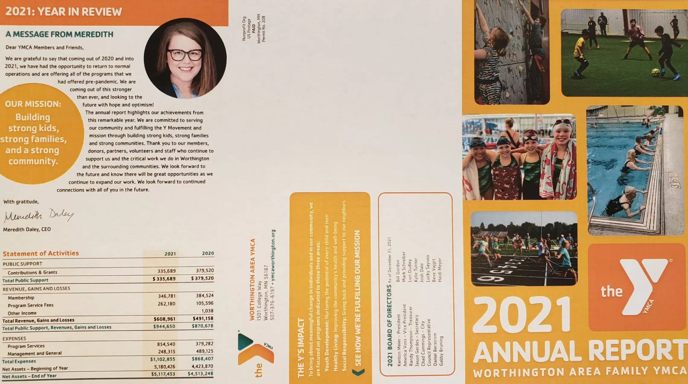 Annual Report Worthington Area YMCA